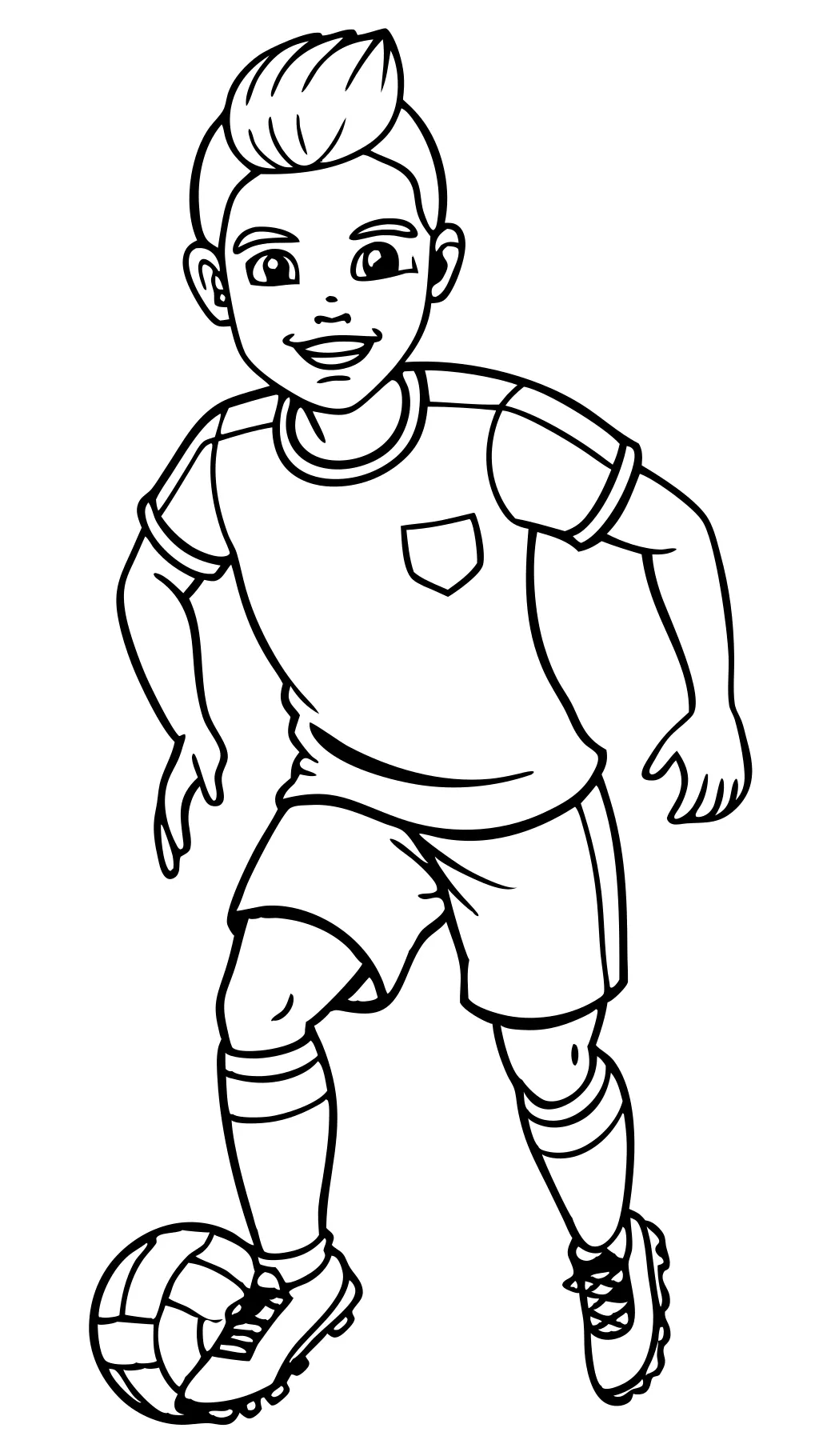 coloriage de joueur de football imprimable